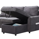 Modern Modular L-Shaped Reversible Sofa Bed With Storage - Omega Lifestyles