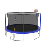 14FT Outdoor Kids Trampoline With Safety Enclosure Net - Omega Lifestyles