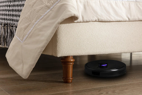 California King Contemporary Boucle Upholstered Bed Frame - Omega Lifestyles