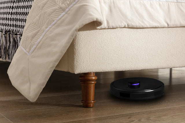 California King Contemporary Boucle Upholstered Bed Frame - Omega Lifestyles