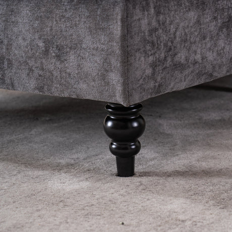 Chenille Oversized Foam Recliner Sofa With Removable Cushions - Omega Lifestyles