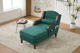Oversized Chenille Fabric Lounge Chair With Storage - Omega Lifestyles