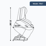 Power Lift Recliner Chair With Massage Lumbar Heat - Omega Lifestyles