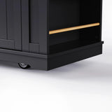 48-Inch Classic Kitchen Island Cart With Bar Stools - Omega Lifestyles