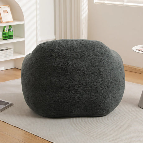 Spacious Memory Foam Teddy Fabric Bean Bag Chair - Omega Lifestyles