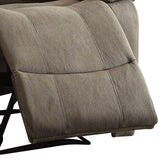 Grey Microfiber Memory Foam Manual Recliner Chair - Omega Lifestyles
