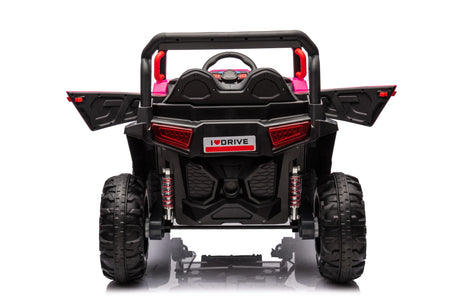 Four-Wheel Drive Pink Leather Seat Ride-On Car - Omega Lifestyles
