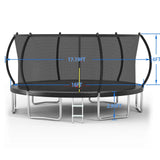 16-Inch Outdoor Steel Frame Garden Trampoline - Omega Lifestyles