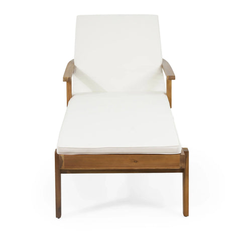 Acacia Wood Adjustable Reclining Chaise Lounge - Omega Lifestyles
