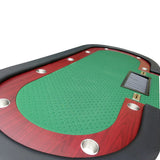 Modern 96-Inch Wood Poker Table With Chip Tray - Omega Lifestyles