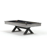 Rustic Industrial 84-Inch MDF Billiards Table With Accessories - Omega Lifestyles