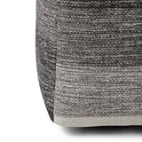 Woven Grey Mélange Fabric Cube Pouf Stool - Omega Lifestyles