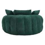 Oversized Chenille Memory Foam Bean Bag Sofa With Pillows - Omega Lifestyles