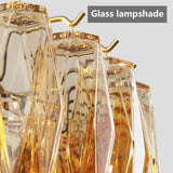 54-Inch Gold Smoke Glass 12-Light Modern Chandelier - Omega Lifestyles