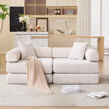 Modular Folding Corduroy Convertible Sofa Bed - Omega Lifestyles