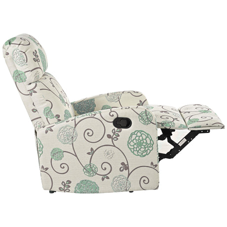 Manual Recliner Chair With Adjustable Backrest And Plush Upholstery - Omega Lifestyles