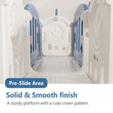 Toddler Slide Kids Playground With Swing Basketball Hoop - Omega Lifestyles