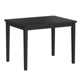 Engineered Wood Contemporary Black Gathering Height Table