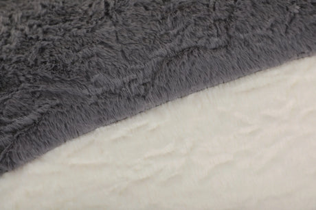 Multicolor Faux Fur Oversized Foam-Filled Bean Bag Chair - Omega Lifestyles