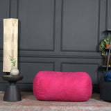 Polyester Foam Filled Cylindrical Fuchsia Bean Bag Chair - Omega Lifestyles