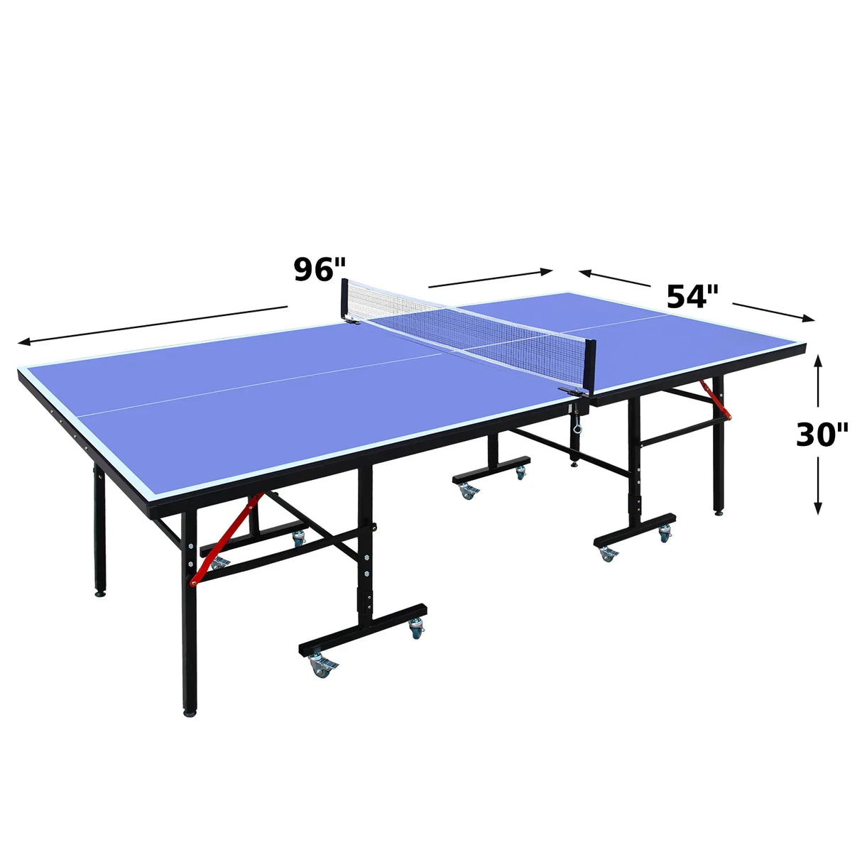 Competition Grade Foldable 8ft Indoor Table Tennis Table Set - Omega Lifestyles