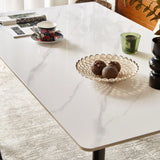 Mid Century Modern 55-Inch Round Sintered Stone Dining Table - Omega Lifestyles