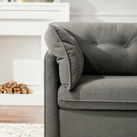 Modern Oversized Chenille Fabric Accent Armchair - Omega Lifestyles