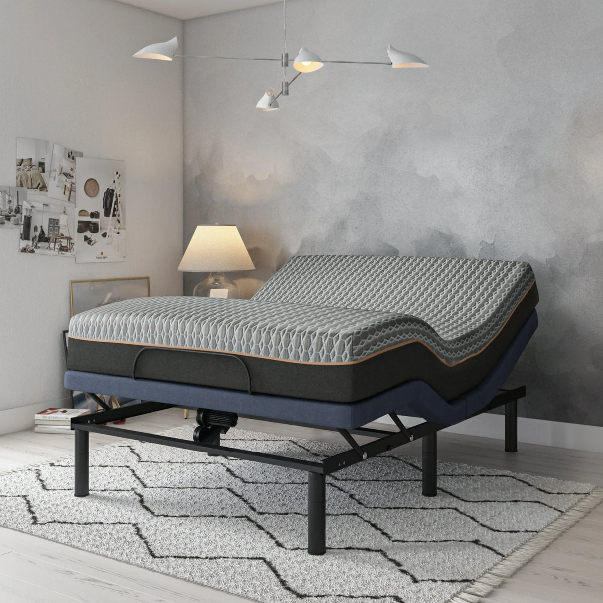 Twin Bluetooth Steel Adjustable Bed Base with Massage - Omega Lifestyles