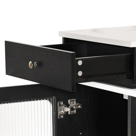 Extendable Dining Table Kitchen Island With Storage - Omega Lifestyles