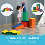 7-Piece Colorful Soft Foam Play Blocks Kids Gym Set - Omega Lifestyles