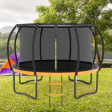 12-Foot Outdoor Metal Frame Kids Safety Trampoline - Omega Lifestyles