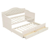 Twin Daybed With Pull-Out Trundle And Storage Drawers - Omega Lifestyles