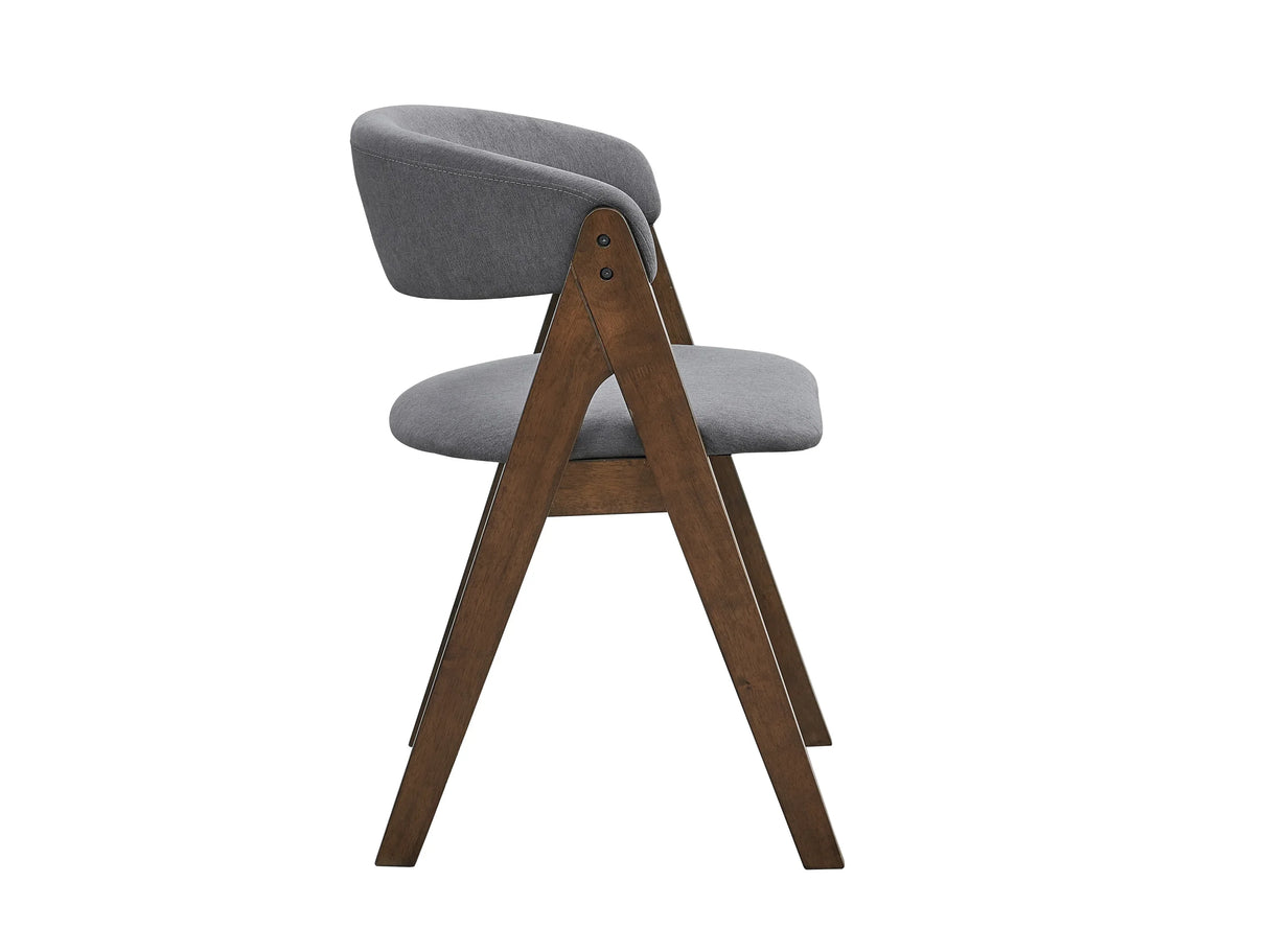 5-Piece Walnut Finish Synthetic Wood Dining Room Set - Omega Lifestyles