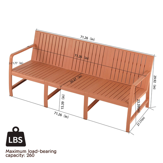 Waterproof Polypropylene 3-Seater Indoor Outdoor Sofa - Omega Lifestyles