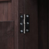 Outdoor Kitchen Island Solid Fir Wood Raised Shelf Cart - Omega Lifestyles