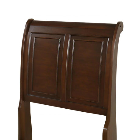 Twin Cherry Wood Platform Bed With Storage Drawers - Omega Lifestyles