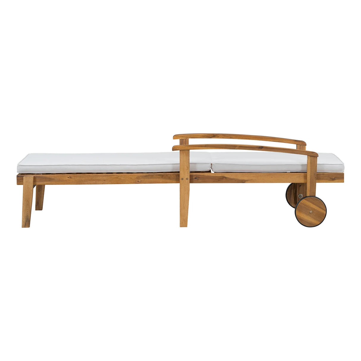 Acacia Wood Adjustable Reclining Chaise Lounge - Omega Lifestyles