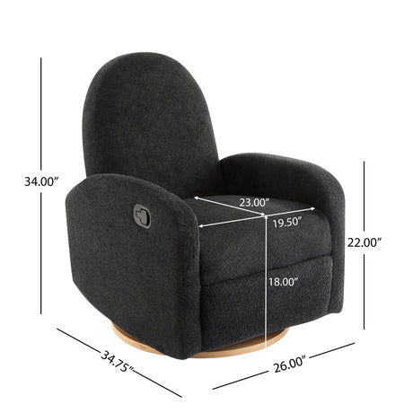 Contemporary 360-Degree Swivel Glider Recliner Chair - Omega Lifestyles