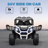 24V Dual Motor 2-Seater Kids Electric Ride-On Car - Omega Lifestyles