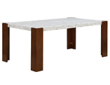 7-Piece Engineered Stone Top Dining Table Set - Omega Lifestyles