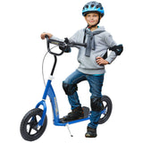 Kids Adjustable Height Big Wheel Steel Kick Scooter - Omega Lifestyles