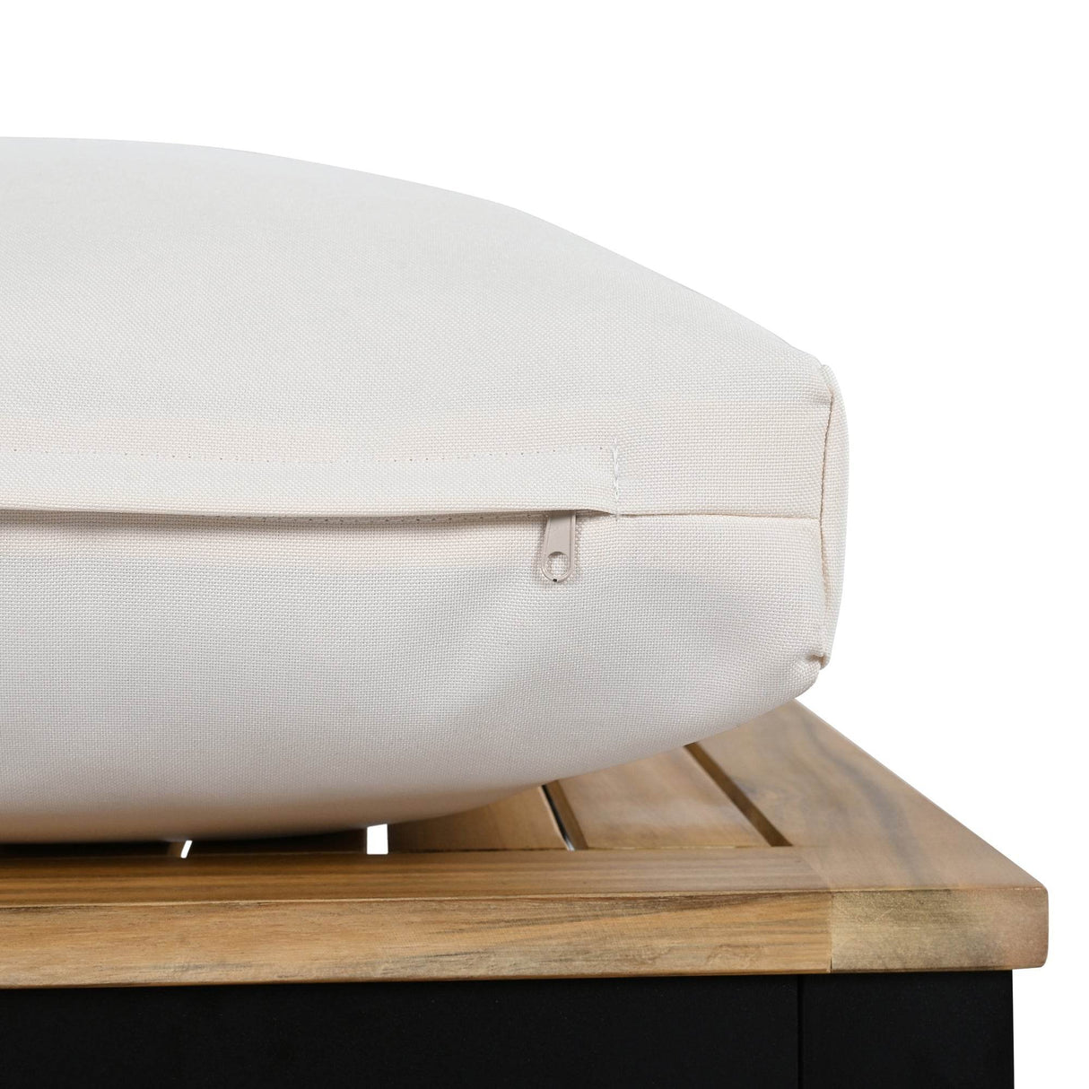 5-Piece Acacia Wood Iron Frame Patio Furniture Set - Omega Lifestyles