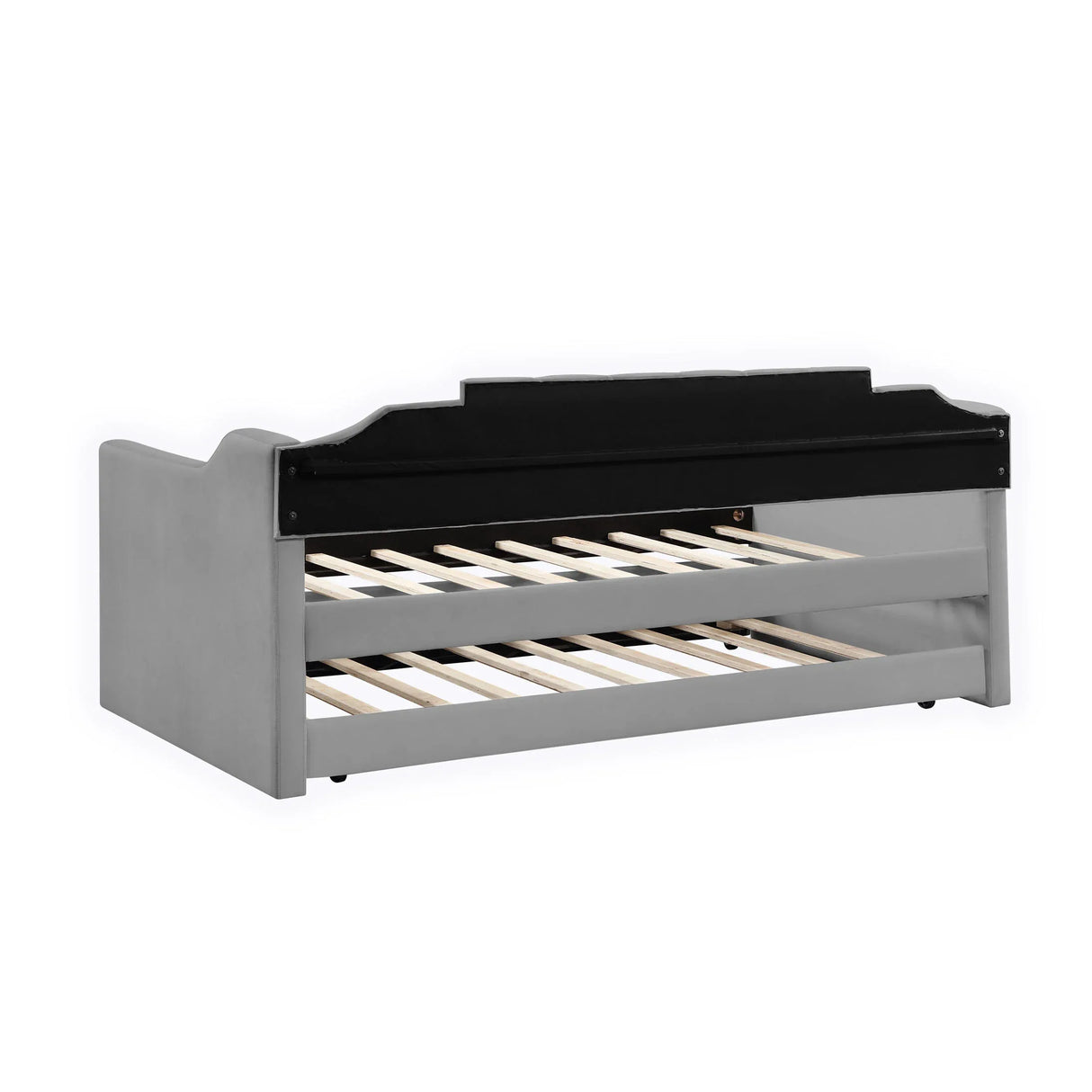 Twin Upholstered Solid Wood Daybed With Trundle - Omega Lifestyles