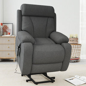 Power Lift Plush Snowflake Velvet Recliner Chair - Omega Lifestyles