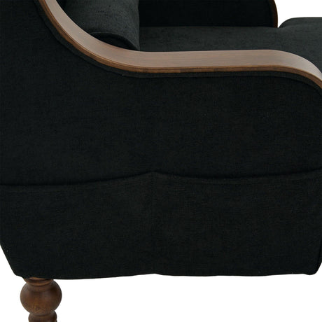 Oversized Chenille Fabric Recliner Lounge Chair with Storage - Omega Lifestyles