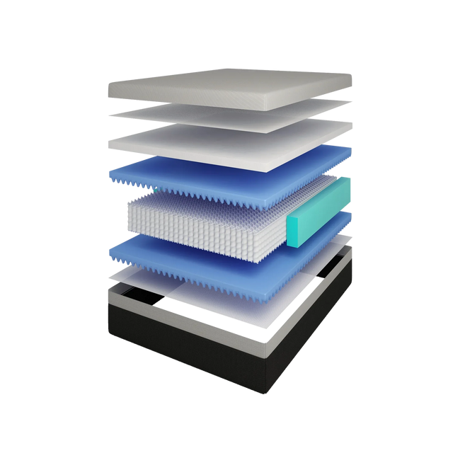 Medium 12-Inch Hybrid Ice Memory Foam Queen Mattress - Omega Lifestyles