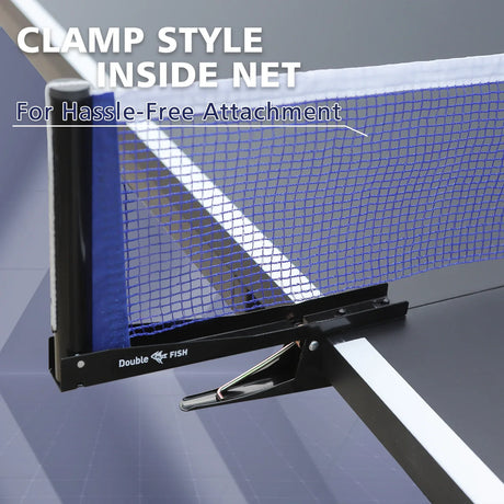 Foldable Portable 9-Ft MidSize Indoor Table Tennis Table Set - Omega Lifestyles