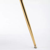 Pink Velvet Gold-Plated Metal Accent Chair - Omega Lifestyles