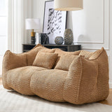 Dual Chenille Bean Bag Chair With High Resilience Foam - Omega Lifestyles