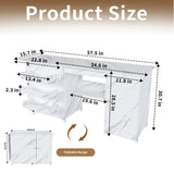 Foldable Adjustable Sewing Machine Table With Storage Cabinet - Omega Lifestyles